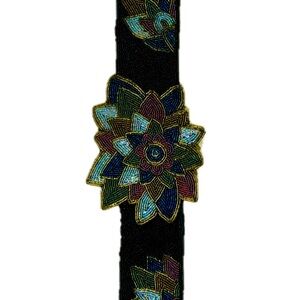 Vintage Beaded Floral Belt